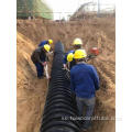 Hög arbetskraftseffektivitet HDPE Winding Structure-Wall Krah Pipe